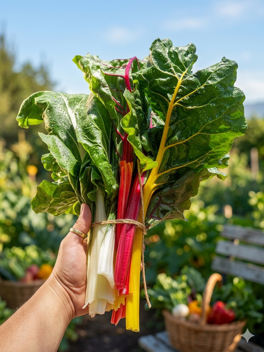 Proceso artesanal AgriChef — selección de vegetales frescos de cultivo orgánico